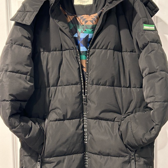 Scotch&soda boys jacket 3/4 length gently used very warm - Picture 4 of 5